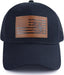 American Flag with Bass Trucker Hats for Men, Adjustable Leather Patch Mesh Fishing Baseball Cap