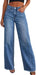 Women's Wide Leg Jeans High Waisted Stretchy Denim Pants