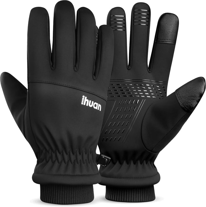 Winter Gloves for Men Women, Waterproof Warm Ski Snow Gloves Cold Weather, Thermal Touchscreen Skiing, Snowboarding, Mot