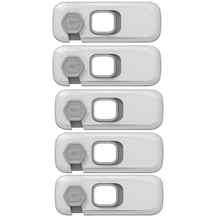 1/3/5PCS Child Proof Refrigerator Locks Cabinet Lock Fridge Locks for Kids Safety Baby Freezer Door Latches with Adhesive Tape