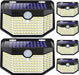 120 LED Outdoor Solar Lights with Motion Sensor and 3 Lighting Modes, IP65 Waterproof Wide Solar Wall Lights Ideal for G