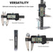 01407A Electronic Digital Caliper Measuring Tool, 0-6 Inches Stainless Steel Construction with Large LCD Screen Quick Ch