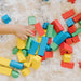 Melissa & Doug 100 Wooden Building Blocks with Storage Box