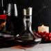 Wine Decanter,Red Wine Carafe,Decanter with Built-in Aerator Pourer, 100% Hand Blown Lead-free Crystal Glass with Stainless Steel Pourer Lid, Filter, Wine Gifts for Men