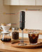 Rechargeable Milk Frother Handheld with Stand, Dual Coil Whisk Head Electric Coffee Frother, Portable Hand Frother Wand Drink Mixer for Matcha Lattes Cappuccino, Kitchen Gifts, Black