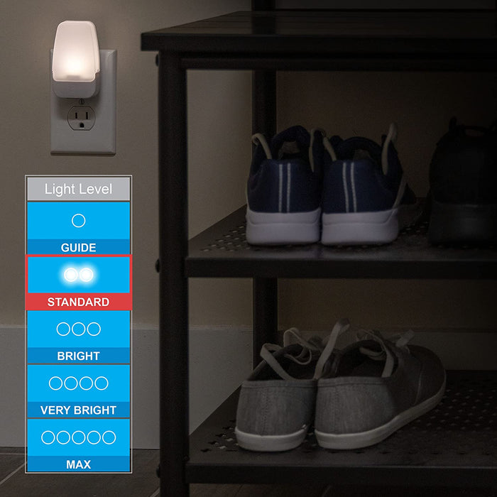 GE Plug in Night Light with Dusk to Dawn Sensor, 4 Pack