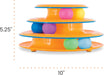 Tower of Tracks Interactive Cat Toy, 6 Spinning Balls, 10" x 5.3"