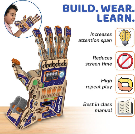 Robotic Mechanical Hand STEM Toy for Kids 8-14