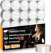 White Tea Lights Candles - Unscented Tealights, Mini Votive Candles