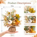 Fall Thanksgiving Table Decorations, Centerpieces for Tables, 2 Pack