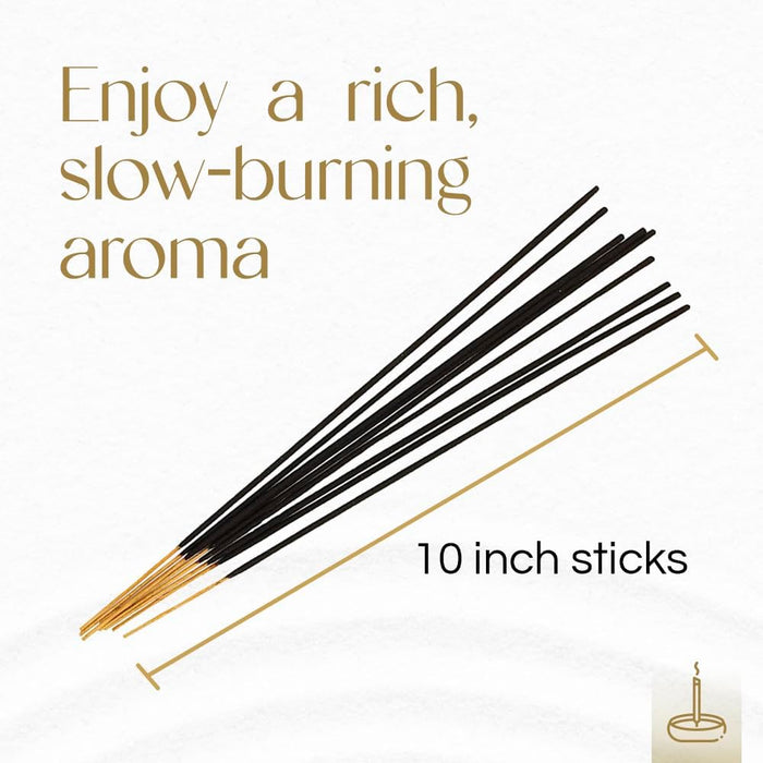 - Extra Rich Scented Incense Sticks - Non-Toxic 10” Slow Burn Aromatic Sticks - Lavender - 100 Pack