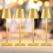 4 Pack Gold Rechargeable Led Cordless Table Lamps,Cordless Lamp with 6000mAh Battery Operated,Wireless Lamp for Restaura