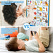 Electronic Alphabet Wall Chart, Kids Learning Toys for Toddlers 1-3 - Blue