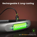 Reading Light,Bendable Neck Light,80-hr Rechargeable Book Light