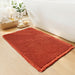 Burnt Orange Bathroom Rug, Fall Waffle Bath Mat Non Slip, 18" x 30"