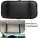 Car Sun Visor Organizer, Auto Interior Accessories Pocket Organizer - Car Truck SUV Storage Pouch Holder, with Multi-Pocket Net Zipper (Black)