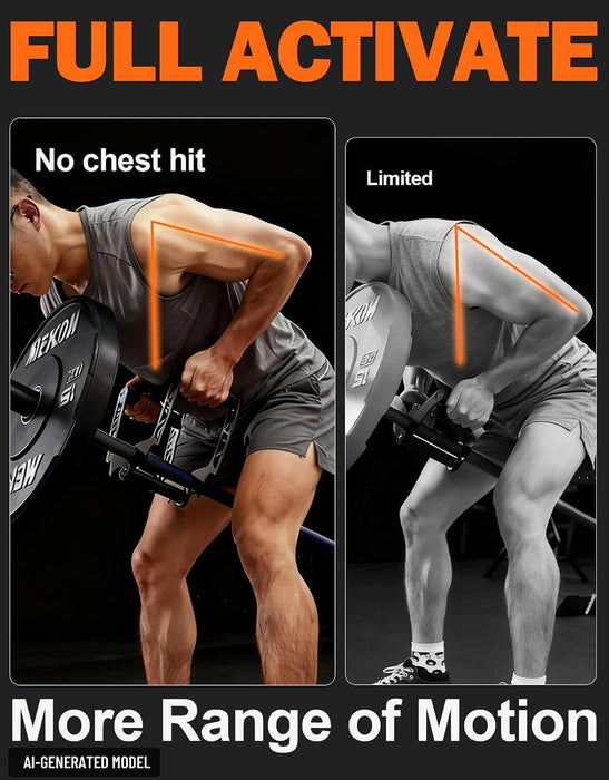 Landmine T Bar Row Attachment,V Bar Handle Workout for Back,Shoulder