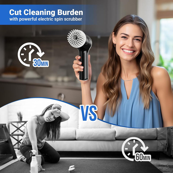 Electric Spin Scrubber, Cordless Shower Scrubber