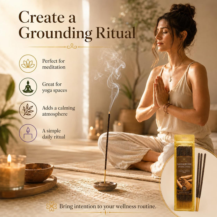 Natural Incense Sticks - 80 White Sage Sandalwood Lavender Vanilla