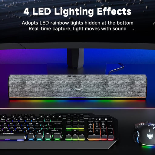 Bluetooth Computer Speakers for Desktop PC, USB Plug & Play