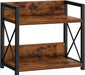 Countertop Shelf Organizer, 2 Tier Kitchen Spice Rack for Countertop, Wood Coffee Counter Shelf Organizer for Home (Brow