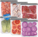 6 Pack Reusable Gallon Freezer Bags Dishwasher Safe, BPA Free