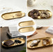 2 Pcs Gold Stainless Steel Decorative Trays, 9" Perfume Trays for Bathroom
