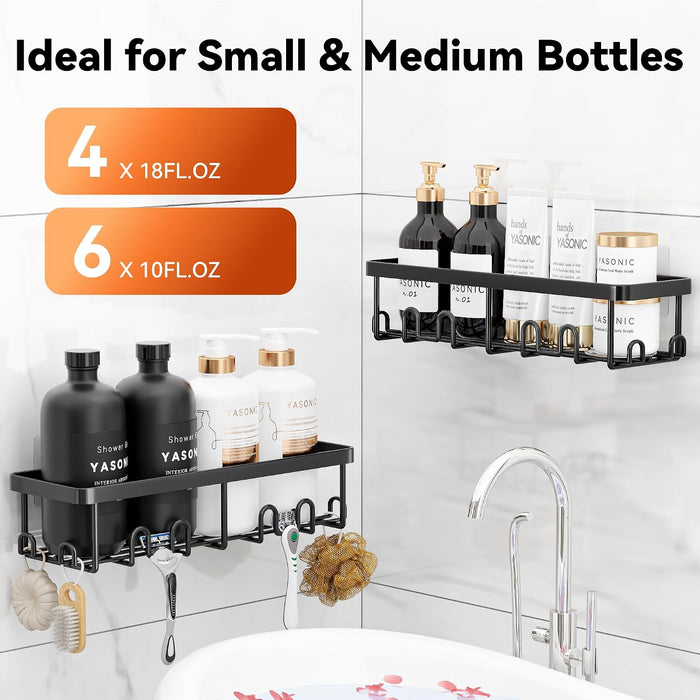 Shower Caddy Adhesive, Rustproof Shower Organizer, Wall Shower Rack
