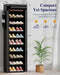 10-Tier Shoe Rack with Cover, Vertical Shelf, 17.5" Wide, Black