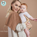 100% Cotton Muslin Baby Burp Cloths - Lightweight, Quick-Dry
