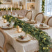 Pre-Lit Christmas Garland 9FT Decorations Real Touch Cedar Cypress Pine Greenery Artificial Green Christmas Garland with