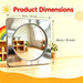 3-piece Sensory wall Bubble Mirrors, Acrylic Interactive Mirrors, Suitable for Kids' classrooms and Sensory Rooms, Visual and Tactile stimulating wall Decor (10 x 10 inches)