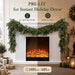 Pre-Lit Christmas Garland 9FT Decorations Real Touch Cedar Cypress Pine Greenery Artificial Green Christmas Garland with