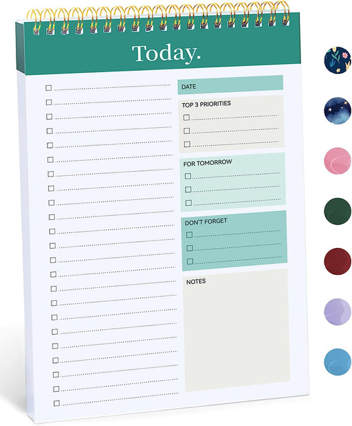To Do List Notepad, Undated Daily Planner for Work and Goal Setting