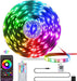 LED Lights for Bedroom, 25FT RGB LED Strip Lights with 44 Keys IR Remote, Smart LED Light Strip with Adhesive Backing Adjustable Brightness App Control for Bedroom Party Decoration