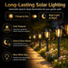 12 Pack Solar Lights Outdoor, Solar Pathway Lights Auto On/Off Waterproof Garden Landscape Lighting for Path, Yard, Walk