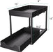 Under Sink Organizer 2 Pack, Bathroom Cabinet Organizer, 2 Tier Sliding Cabinet Basket Organizer Drawer, Multi-Purpose B