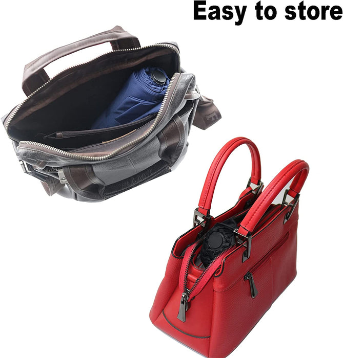 Travel Essentials Umbrella Windproof Compact Collapsible Light, Automatic, Strong and Portable, Wind Resistant Folding S