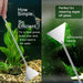 4Pcs Aquascaping Tools, Aquascape Kit, Long and Strong Aquarium Tweezers, Scissors, Algae Scraper, Aquarium Plant Tools,