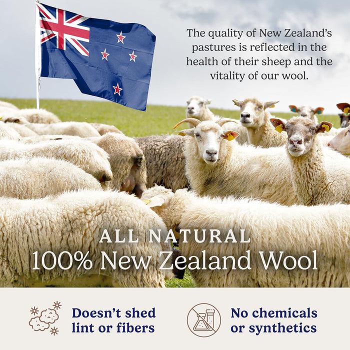 Wool Dryer Balls 6-Pack, Reusable Natural Fabric Softener