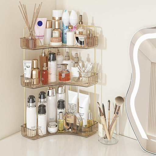 Corner Bathroom Shelf, 3 Tier Countertop Organizer for Vanity