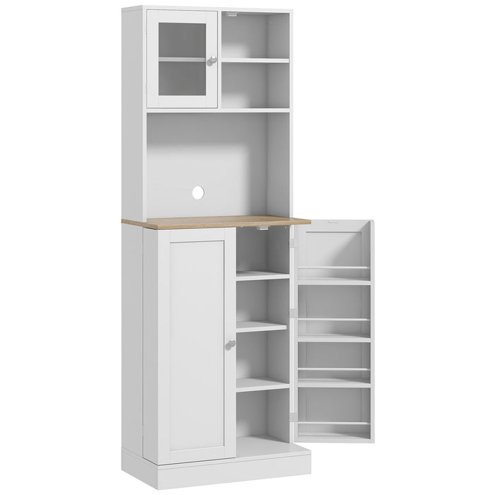 Tall Kitchen Pantry and Microwave Cabinet