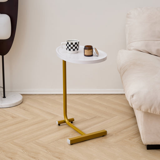 C-Shaped Sofa Side Table