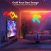 Hexagon LED Light Panels 8 Pack – RGB Wall Decor Lights with Music Sync, App & Remote – Modular Home & Christmas Decor f
