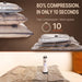 Travel Vacuum Bags with Rechargeable Pump, Carry-On Space Saver