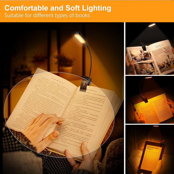 16 LED Rechargeable Book Light for Reading in Bed