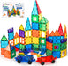 100 Pcs Magnetic Tiles, Magnet 3D Building Blocks Set with 2 Cars