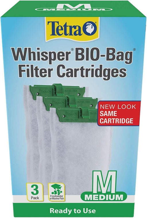 Whisper Bio-Bag Medium Filter Cartridges for Aquariums, 3 Count