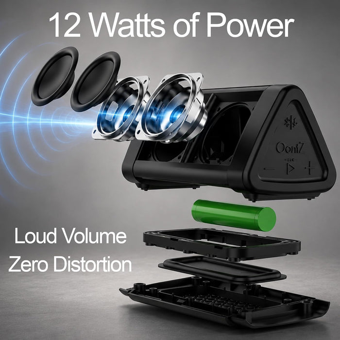 OontZ Angle 3 Gen 4 Portable Bluetooth Speaker, 12W, 24-Hour Playtime