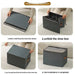 Multifunctional Grid Storage Shoe Box Cross-Border Foldable Fabric with Cover Dustproof and Washable Sundries Storage Box